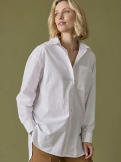 Chemisier long pur coton
