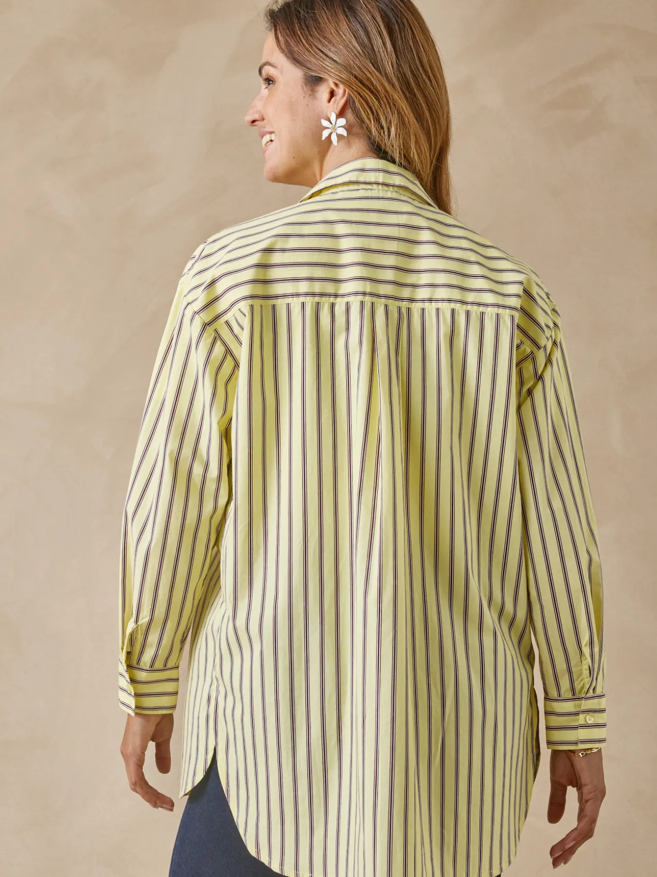 Chemisier long pur coton