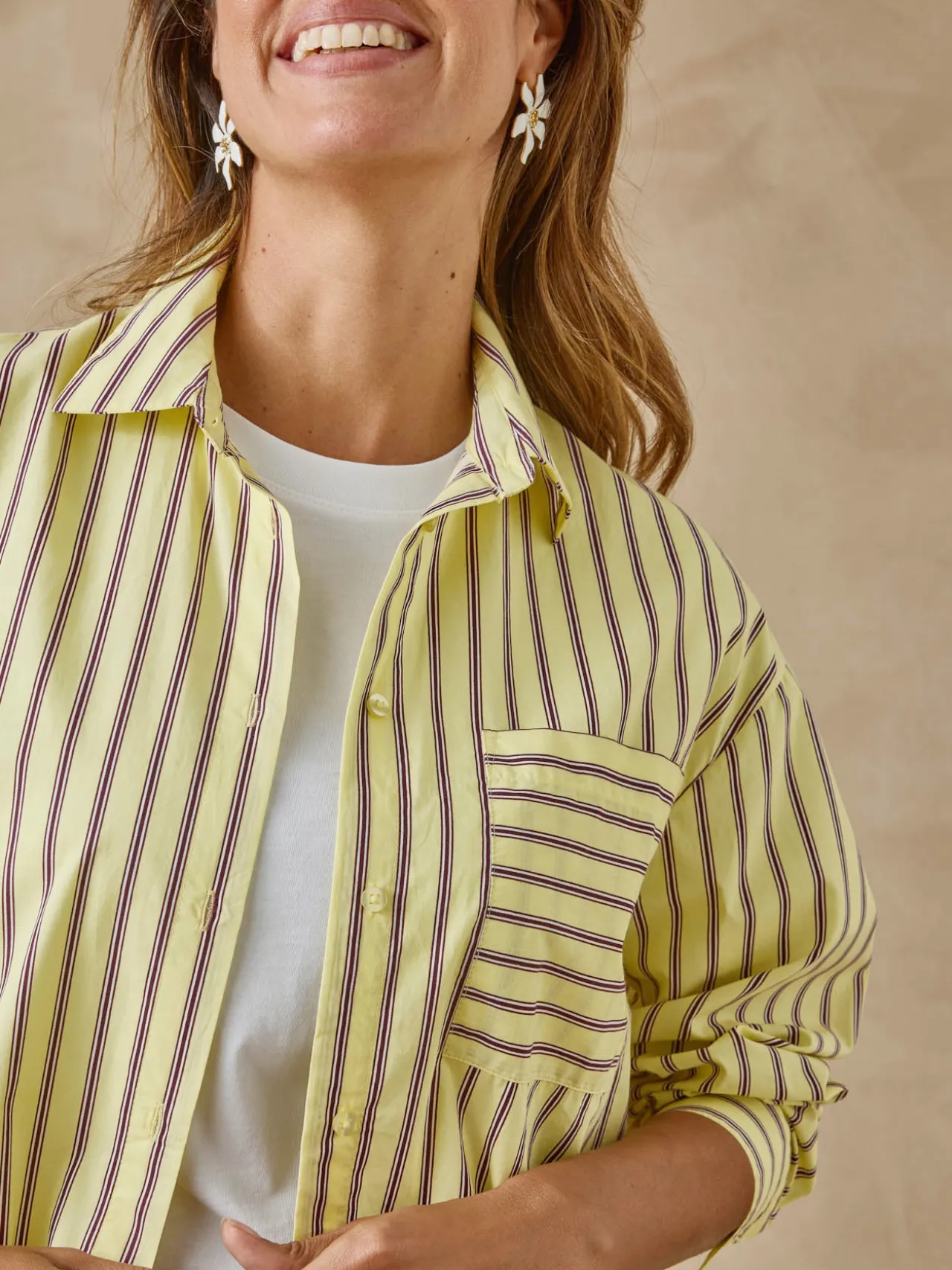 Chemisier long pur coton