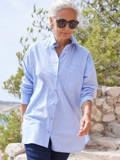 Chemisier long pur coton