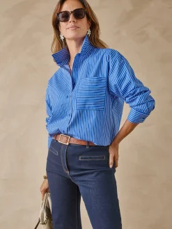 Chemisier long pur coton