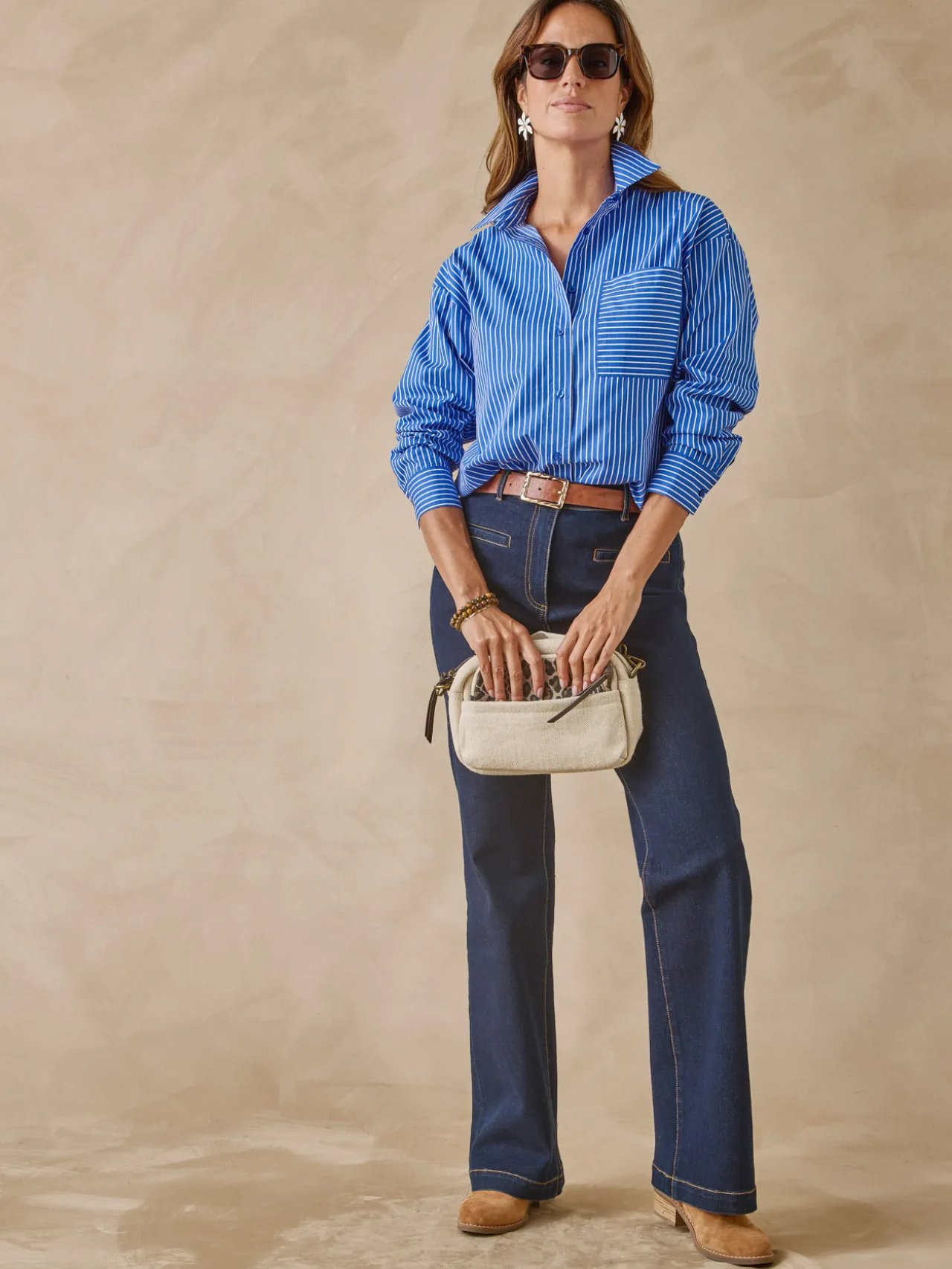 Chemisier long pur coton