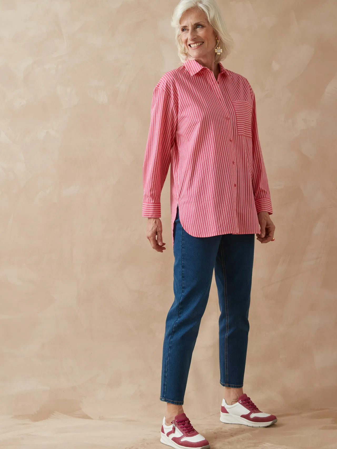 Chemisier long pur coton