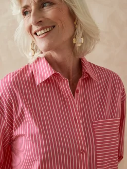 Chemisier long pur coton