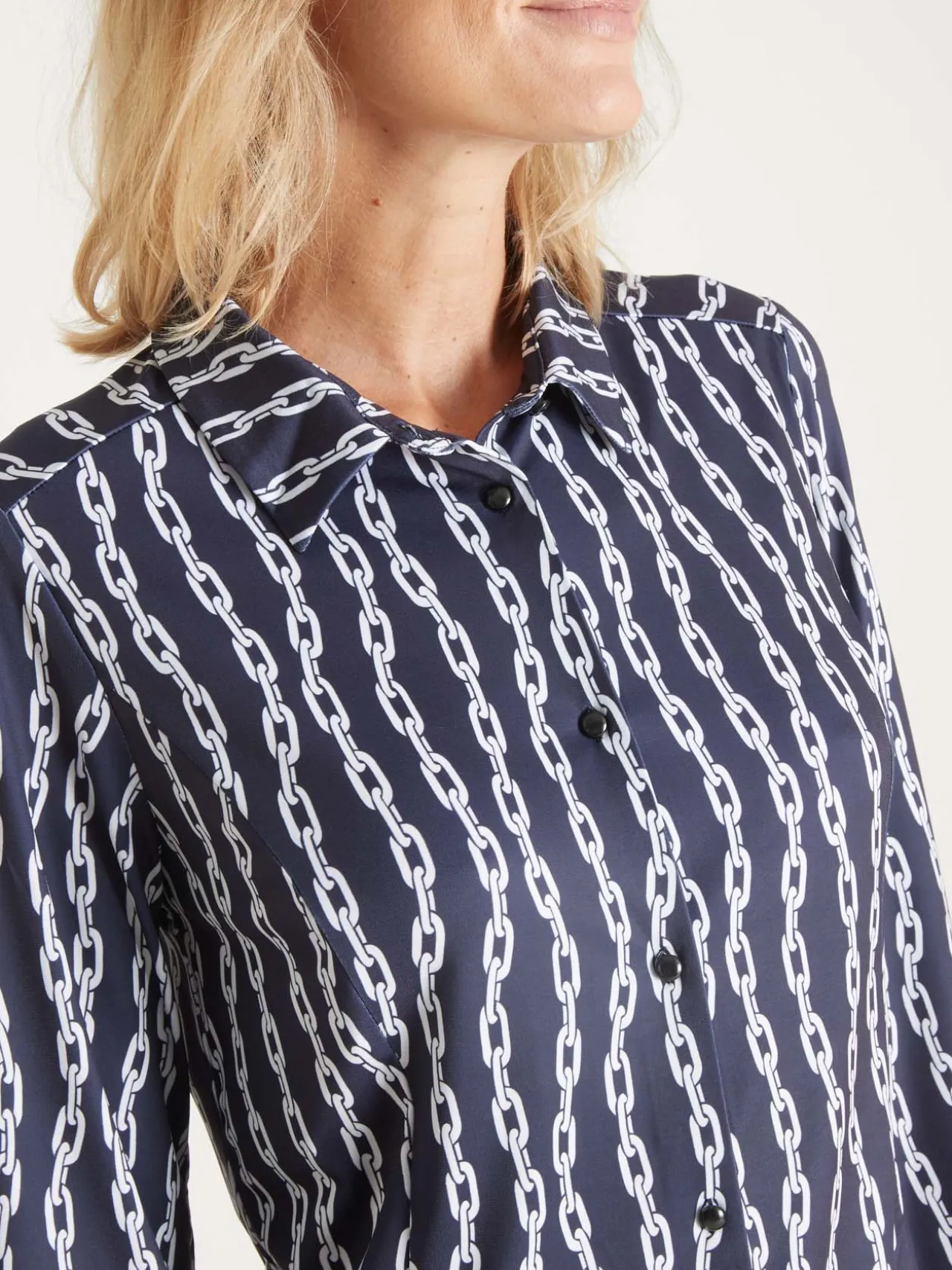 Chemisier manches longues en maille