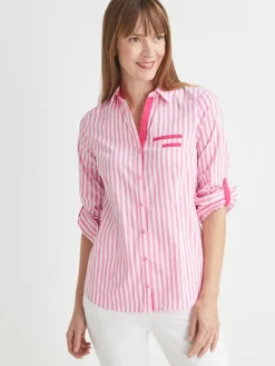 Chemisier pur coton poitrine généreuse