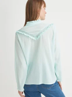 Chemisier romantique à volants