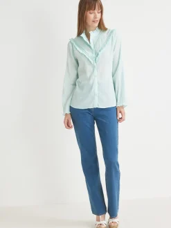 Chemisier romantique à volants