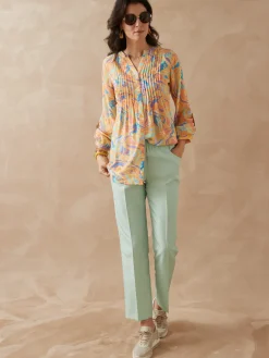 Chemisier tunique à petits plis