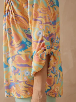 Chemisier tunique à petits plis