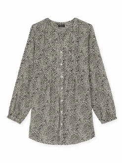 Chemisier tunique à petits plis