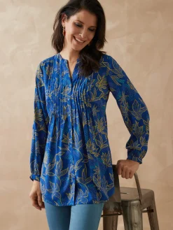 Chemisier tunique à petits plis