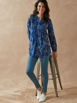 Chemisier tunique à petits plis