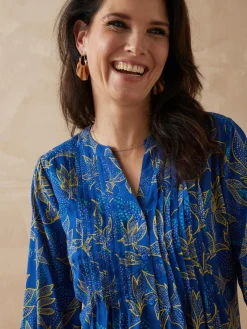 Chemisier tunique à petits plis