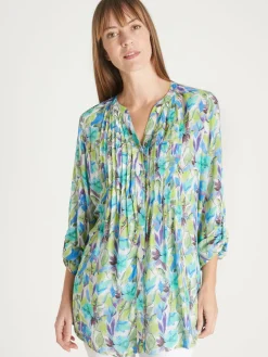 Chemisier tunique à petits plis