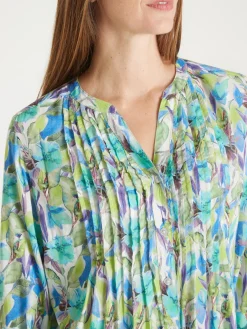 Chemisier tunique à petits plis