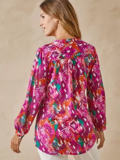 Chemisier tunique à petits plis