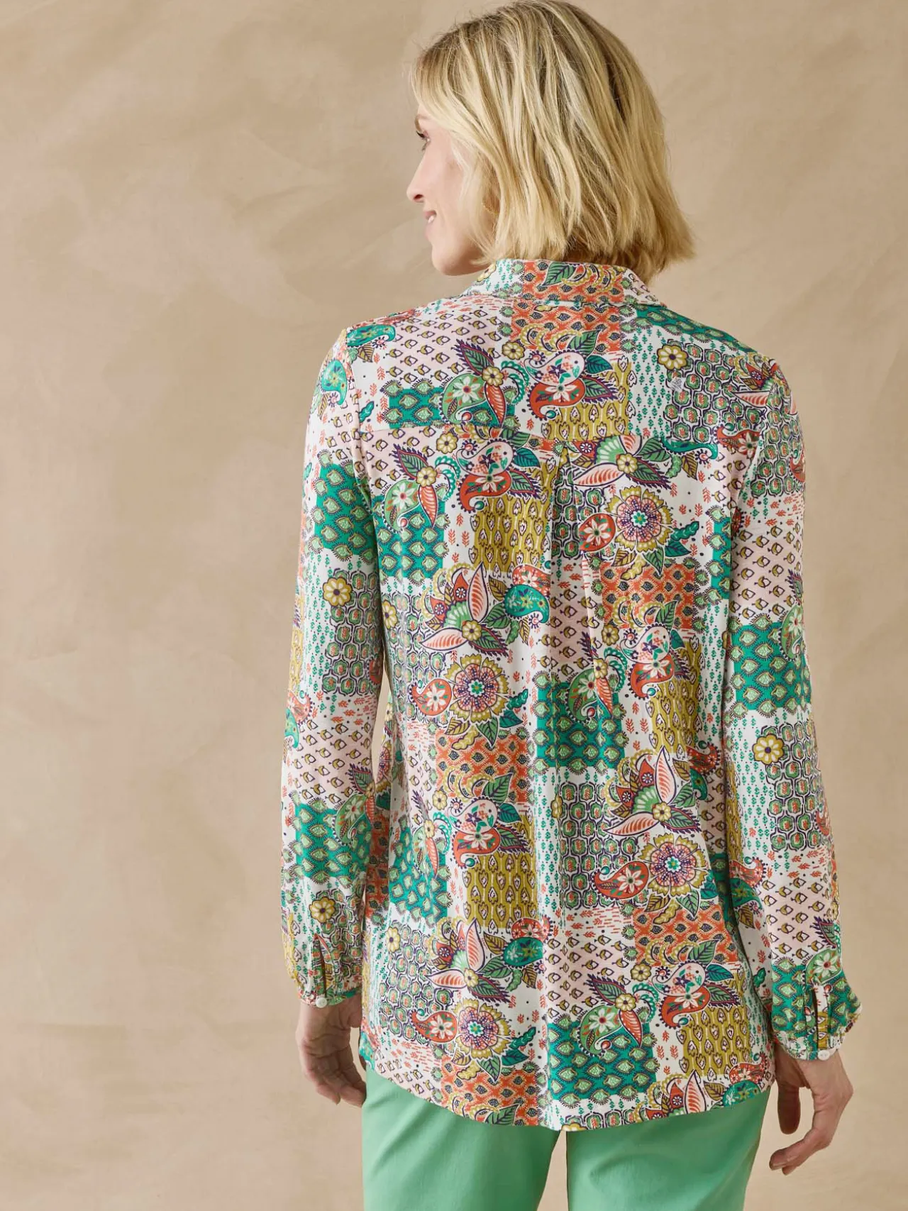 Chemisier tunique en maille fluide