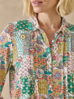 Chemisier tunique en maille fluide