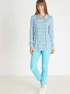 Chemisier tunique en maille fluide