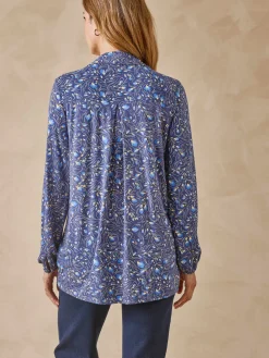 Chemisier tunique en maille fluide