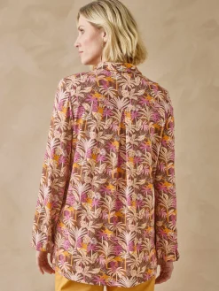 Chemisier tunique en maille fluide