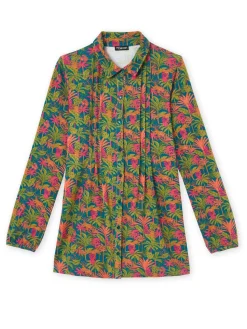 Chemisier tunique en maille fluide