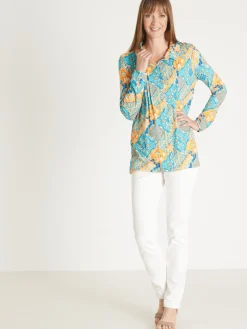 Chemisier tunique en maille fluide