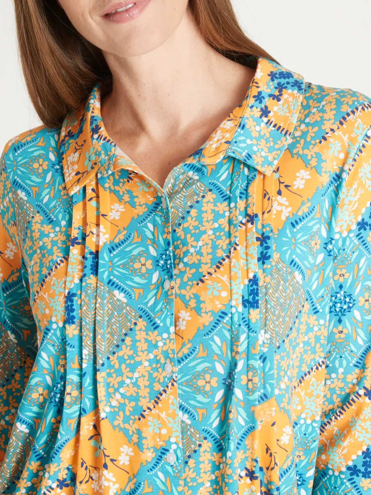 Chemisier tunique en maille fluide