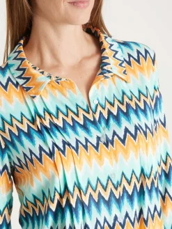 Chemisier tunique en maille fluide