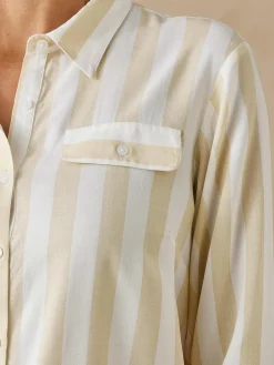 Chemisier tunique manches retroussables