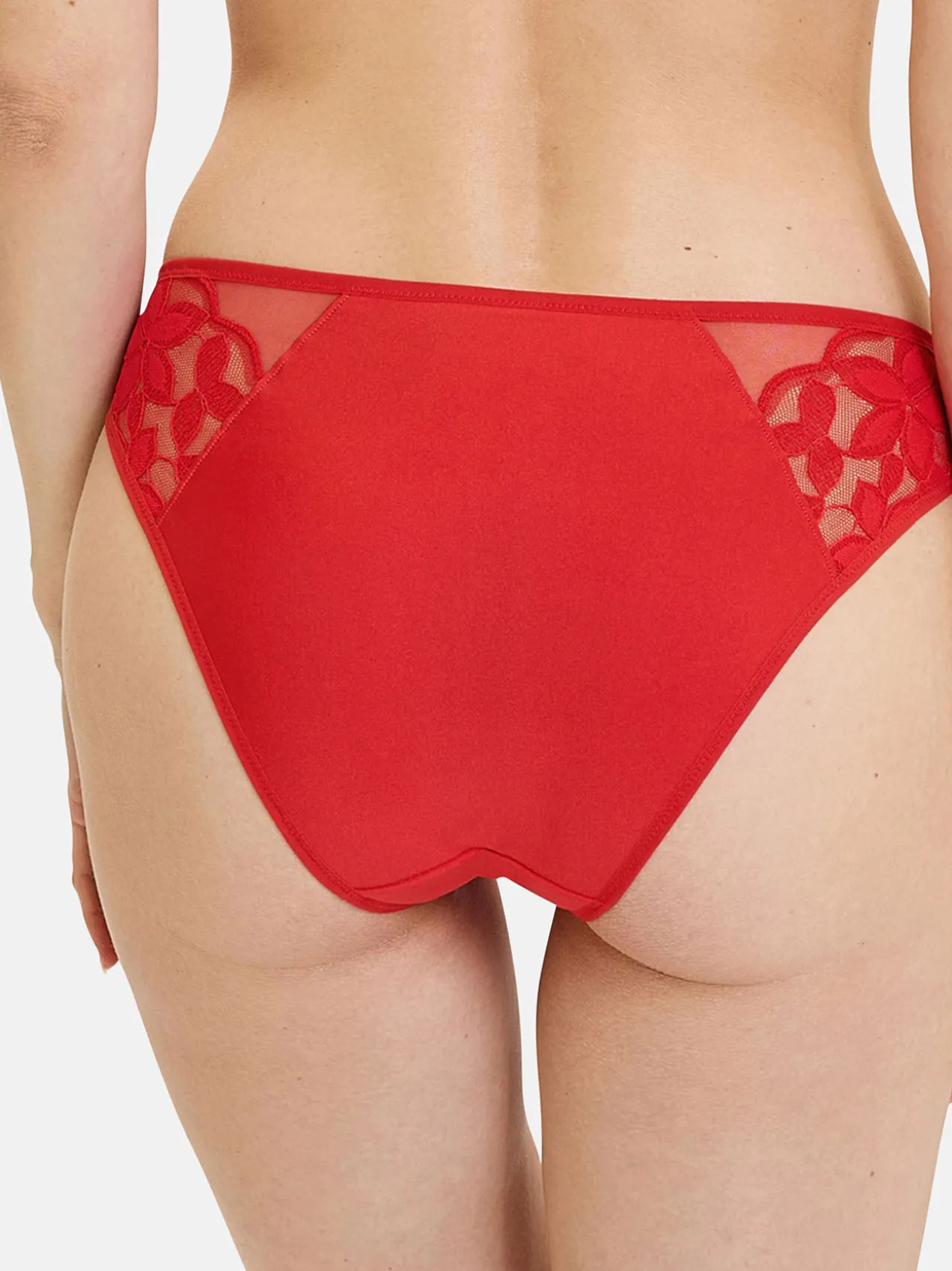 Culotte dentelle, tulle et microfibre