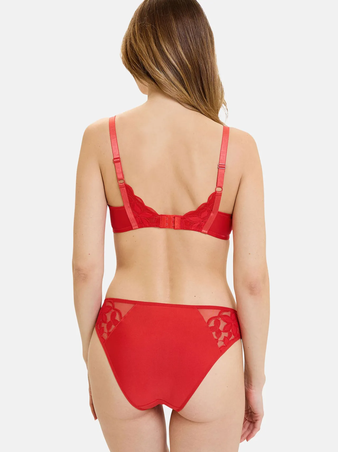 Culotte dentelle, tulle et microfibre