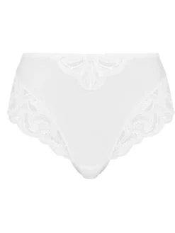 Culotte haute dentelle et microfibre