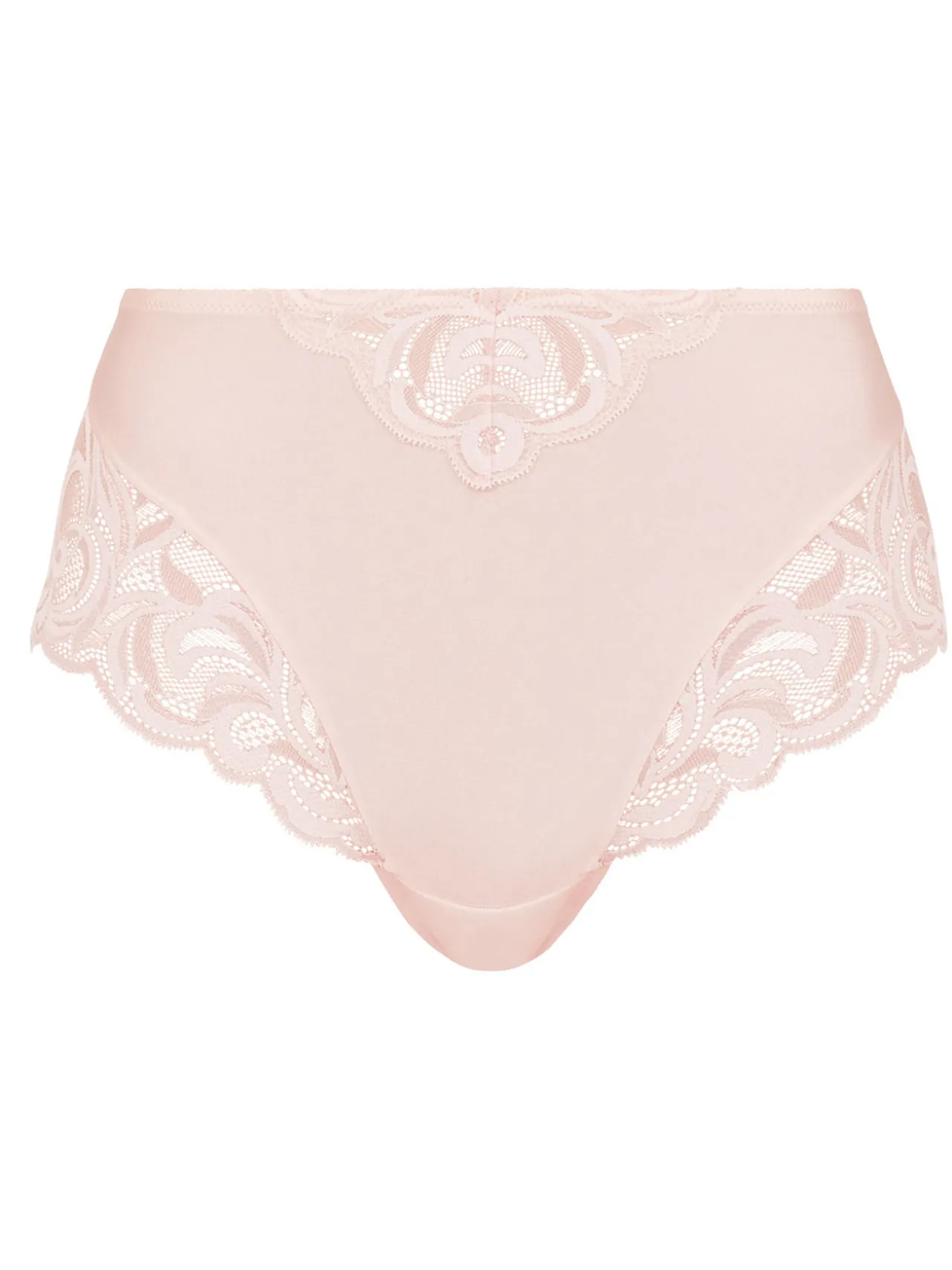 Culotte haute dentelle et microfibre