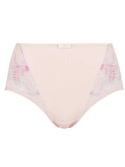 Culotte haute microfibre et dentelle