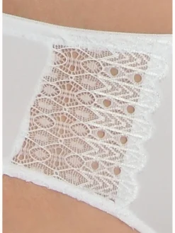 Culotte midi avec dentelle