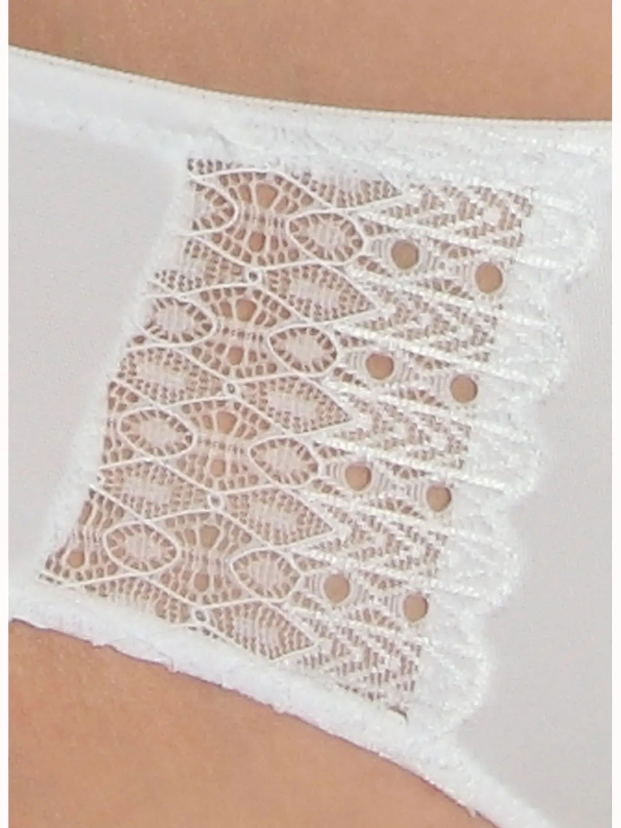 Culotte midi avec dentelle