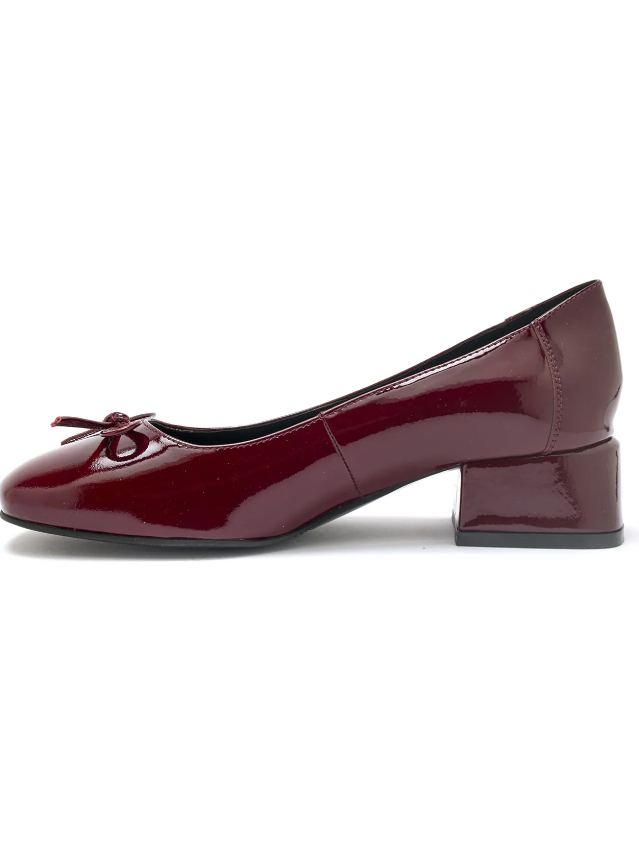 Décolletés cuir verni talon bloc