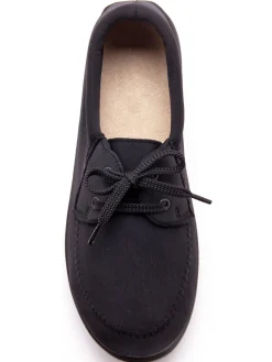 Derbies à lacets en maille extensible