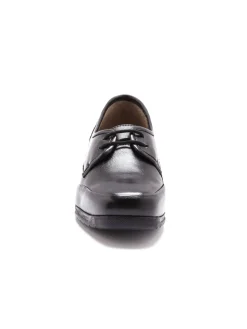 Derbies à lacets grande largeur cuir