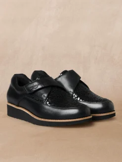 Derbies à scratch tout cuir