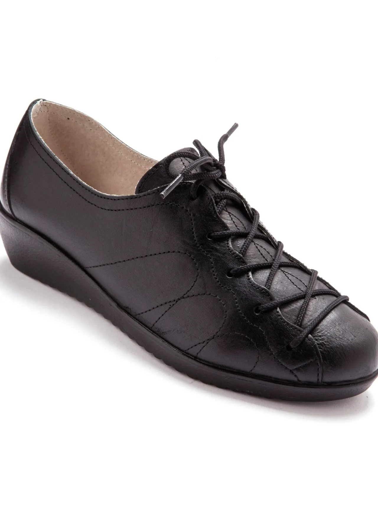 Derbies cuir à lacets extra larges