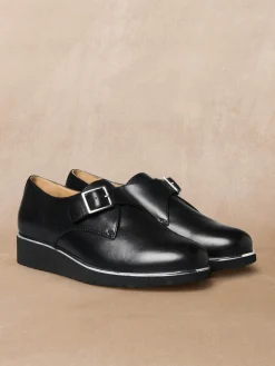 Derbies cuir avec boucle