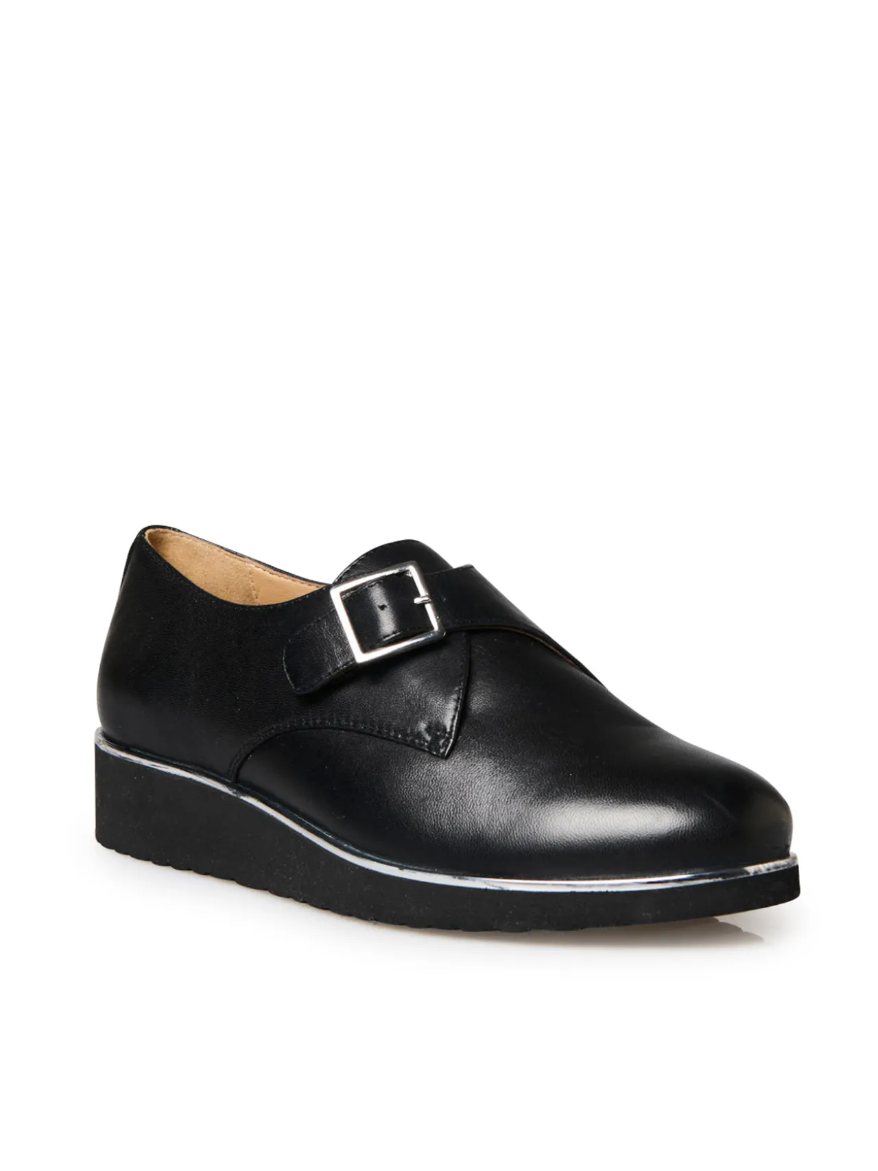 Derbies cuir avec boucle