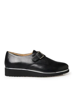 Derbies cuir avec boucle