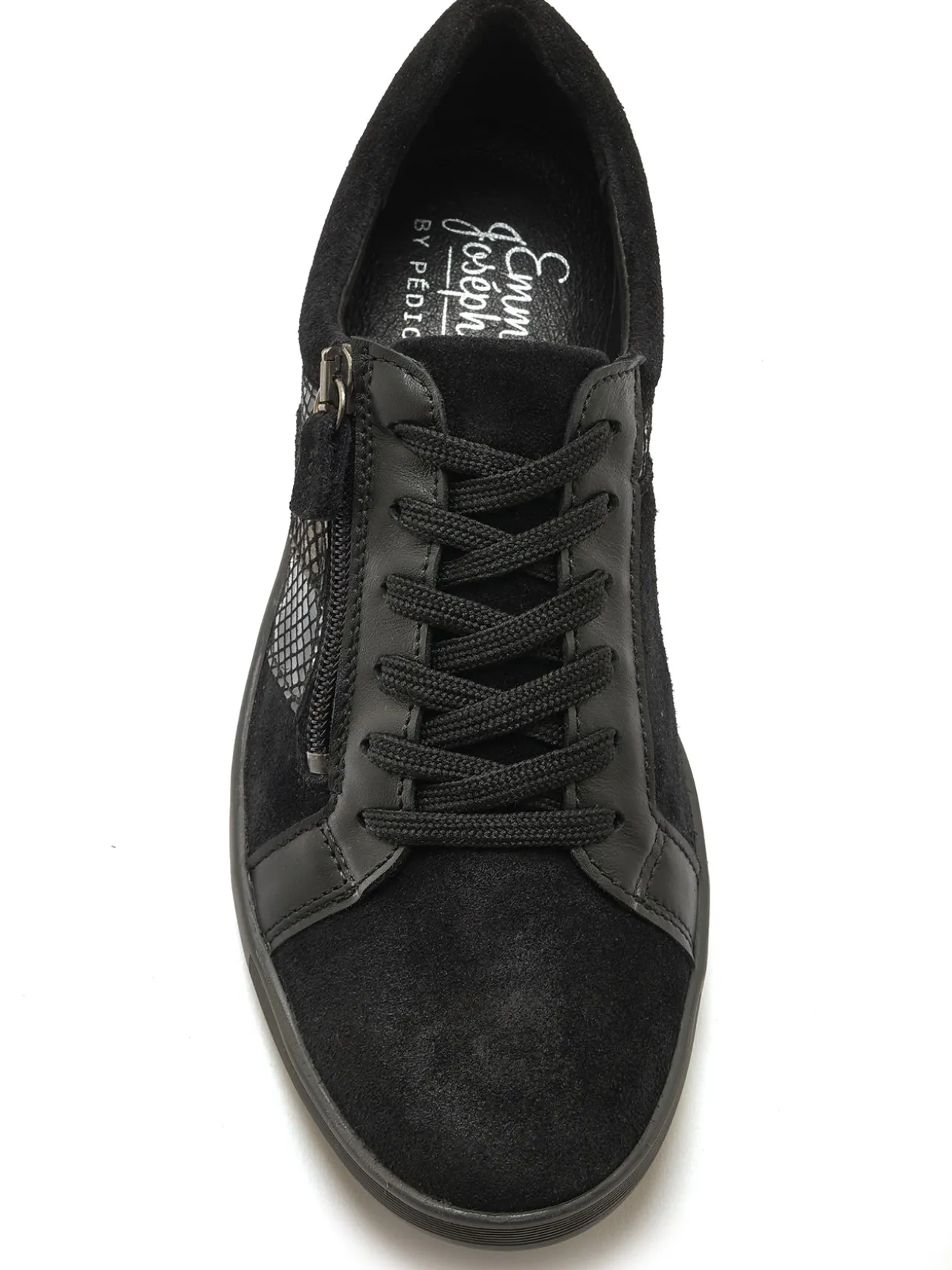 Derbies cuir détails imitation reptile