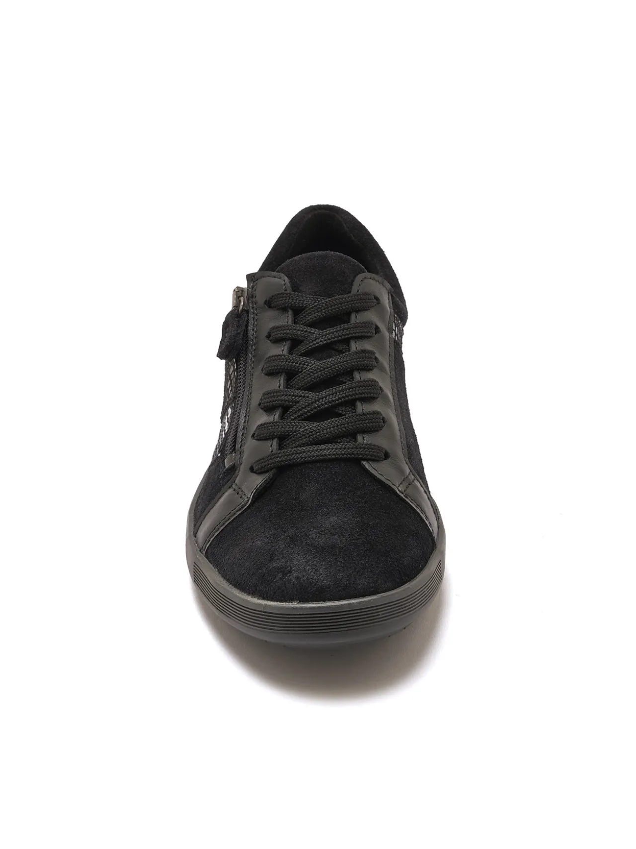 Derbies cuir détails imitation reptile