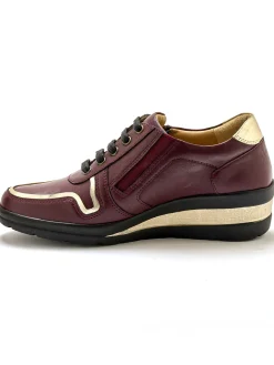 Derbies détails métallisés zip et lacets