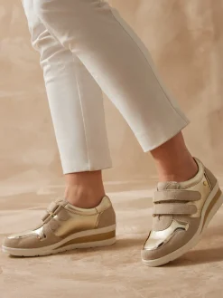 Derbies tout cuir à scratchs